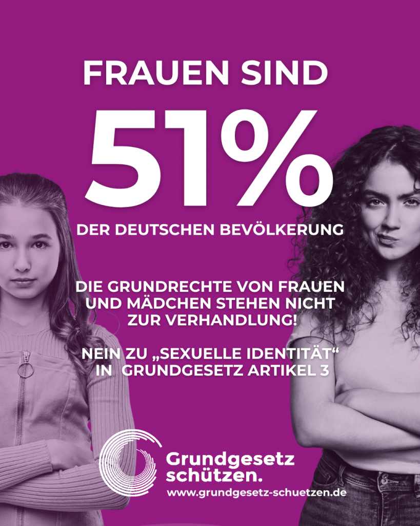 Social-Media-Kachel: Frauen sind 51%