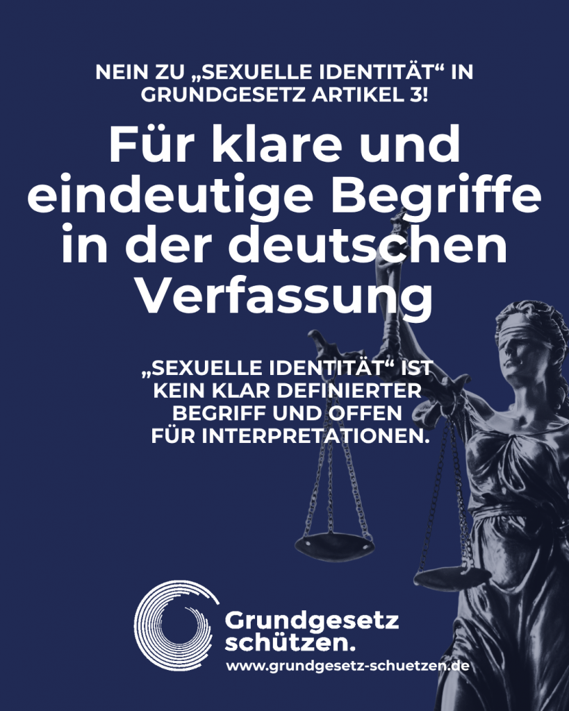 Social-Media-Kachel: Für klare und eindeutige Begriffe in der deutschen Verfassung