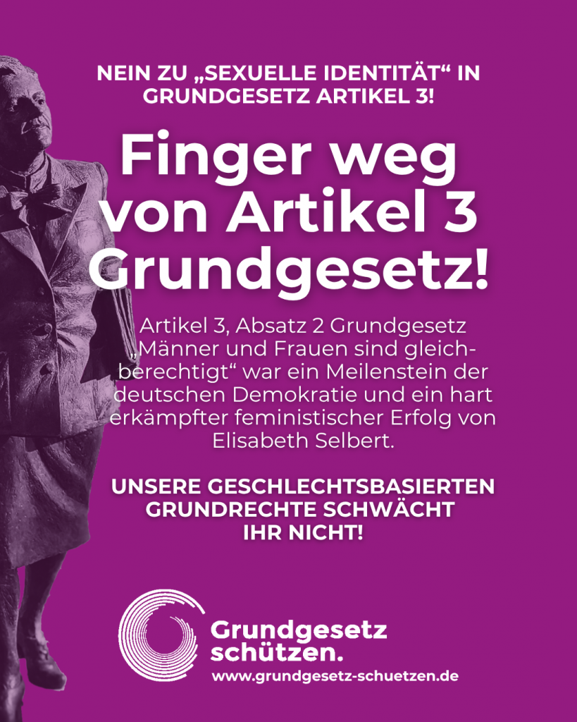 Social-Media-Kachel: Finger weg von Artikel 3 Grundgesetz!